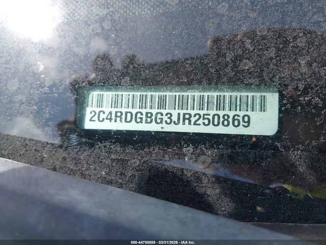 Продажа на аукционе авто 2018 Dodge Grand Caravan Se, vin: 2C4RDGBG3JR250869, номер лота: 44750588
