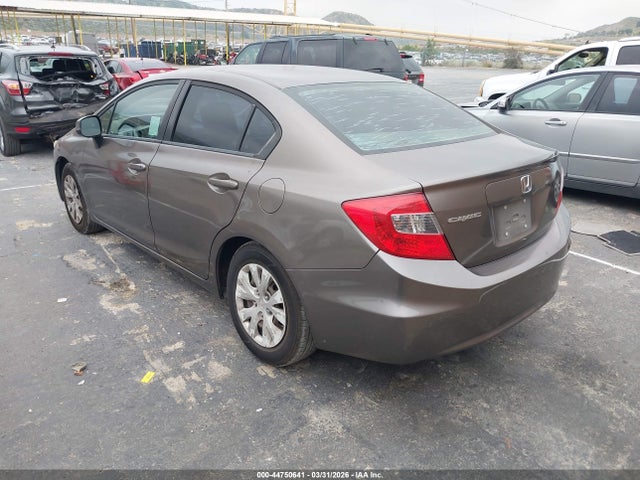 44750641 :رقم المزاد ، 2HGFB2F5XCH589501 vin ، 2012 Honda Civic Lx مزاد بيع