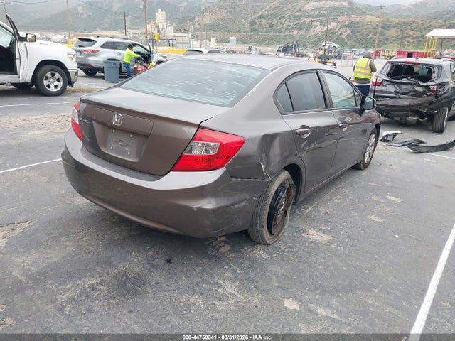 44750641 :رقم المزاد ، 2HGFB2F5XCH589501 vin ، 2012 Honda Civic Lx مزاد بيع