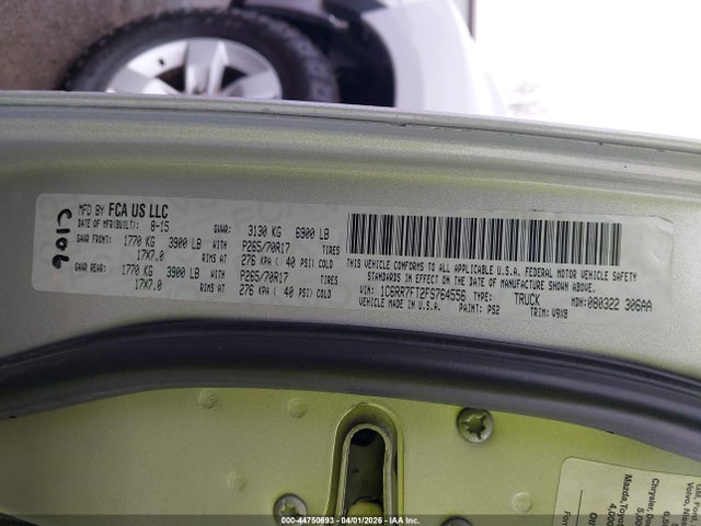 Aukcja sprzedaży 2015 Ram 1500 Tradesman, vin: 1C6RR7FT2FS764556, numer aukcji: 44750693