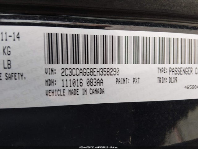 Продажа на аукционе авто 2014 Chrysler 300 300s, vin: 2C3CCAGG8EH358290, номер лота: 44750713