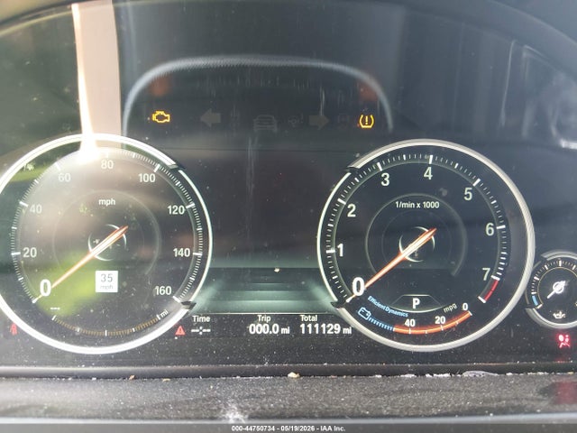 44750734 :رقم المزاد ، WBAYF8C51FD653989 vin ، 2015 Bmw 750li Xdrive مزاد بيع