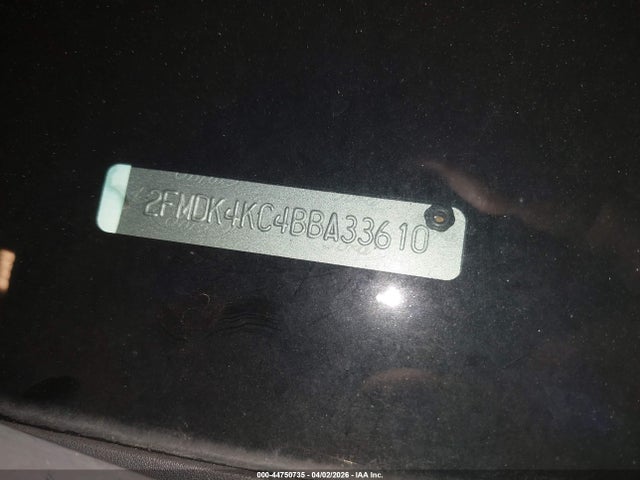 44750735 :رقم المزاد ، 2FMDK4KC4BBA33610 vin ، 2011 Ford Edge Limited مزاد بيع