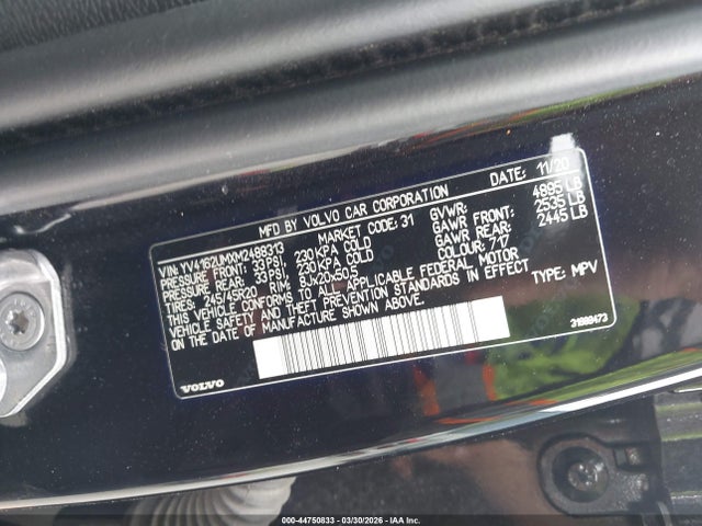 YV4162UMXM2488313 Volvo Xc40 T5 R-design
