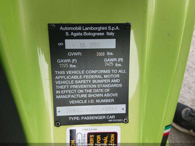 2011 LAMBORGHINI GALLARDO ZHWGU7AJ0BLA10042 Photo 8