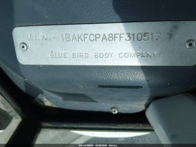 1BAKFCPA8FF310517 Blue Bird School Bus / Transit Bus