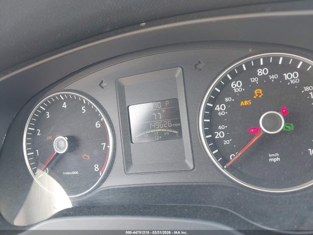 44751218 :رقم المزاد ، 3VWDP7AJ8DM419730 vin ، 2013 Volkswagen Jetta 2.5l Se مزاد بيع