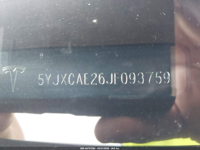 Продаж на аукціоні авто 2018 Tesla Model X 100d/75d/p100d, vin: 5YJXCAE26JF093759, номер лоту: 44751264