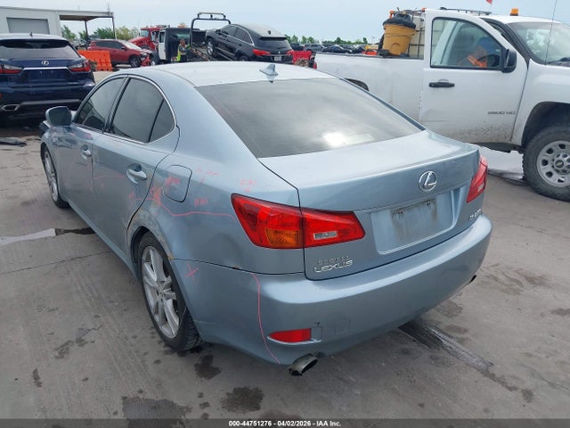 44751276 :رقم المزاد ، JTHBK262372045101 vin ، 2007 Lexus Is 250 مزاد بيع