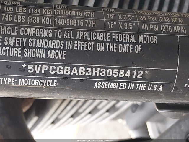 Victory Motorcycles Gunner 2017 5VPCGBAB3H3058412 Image 10