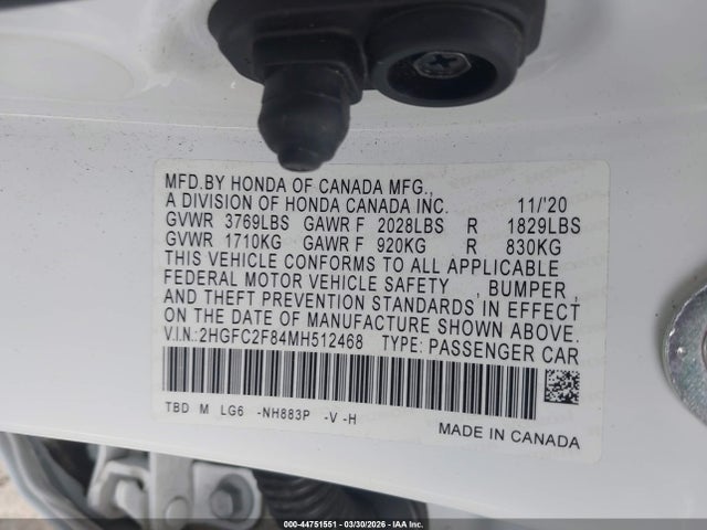Honda Civic Sport 2021 2HGFC2F84MH512468 Image 9