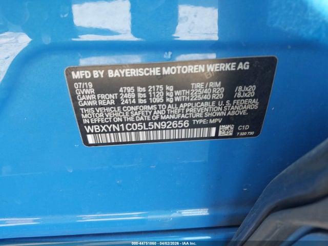Продажа на аукционе авто 2020 Bmw X2 M35i, vin: WBXYN1C05L5N92656, номер лота: 44751860