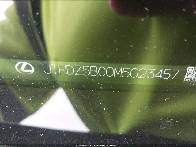 44751961 :رقم المزاد ، JTHDZ5BC0M5023457 vin ، 2021 Lexus Rc 350 مزاد بيع
