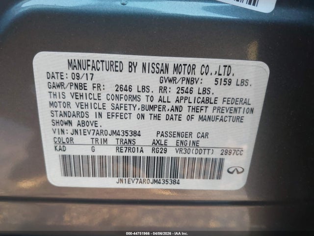 2018 INFINITI Q50 JN1EV7AR0JM435384 Photo 8