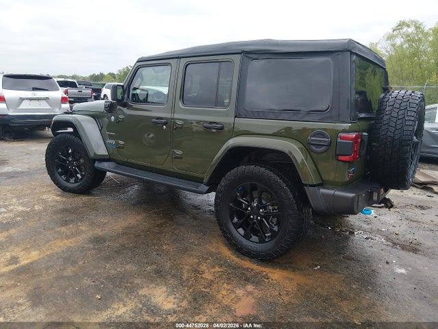 2022 Jeep Wrangler 4xe Unlimited Sahara 4x4 მანქანა იყიდება აუქციონზე, vin: 1C4JJXP60NW182775, აუქციონის ნომერი: 44752028