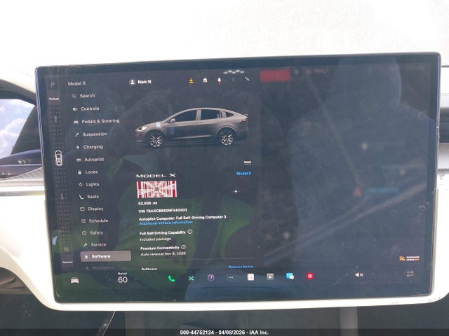 Aukcja sprzedaży 2022 Tesla Model X Plaid Tri Motor All-wheel Drive, vin: 7SAXCBE62NF340003, numer aukcji: 44752124