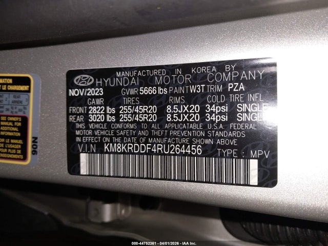 2024 Hyundai Ioniq 5 Disney100 Platinum Edition მანქანა იყიდება აუქციონზე, vin: KM8KRDDF4RU264456, აუქციონის ნომერი: 44752361