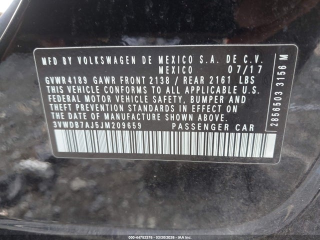 2018 VOLKSWAGEN JETTA 3VWDB7AJ5JM209659 Photo 8