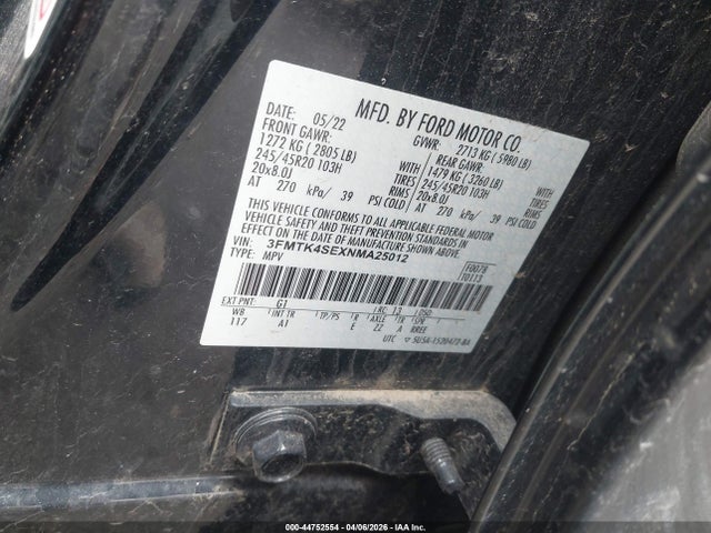 2022 FORD MUSTANG MACH-E 3FMTK4SEXNMA25012 Photo 8