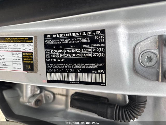 2020 MERCEDES-BENZ GLE 350 4JGFB4JE4LA126507 Photo 8