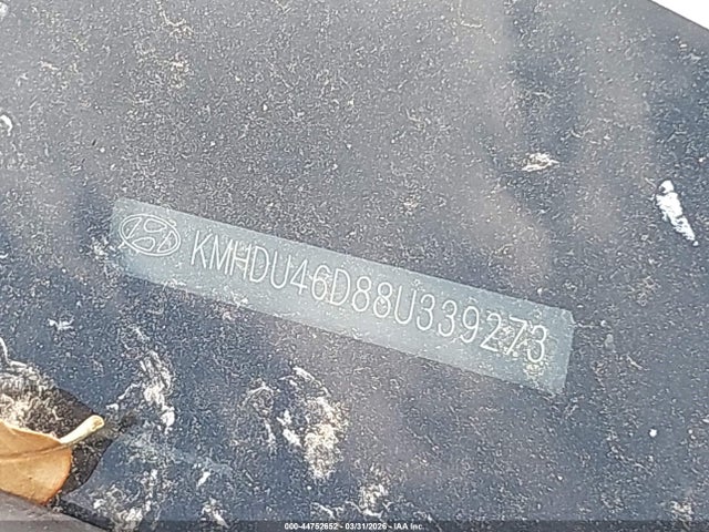 44752652 :رقم المزاد ، KMHDU46D88U339273 vin ، 2008 Hyundai Elantra Gls/se مزاد بيع