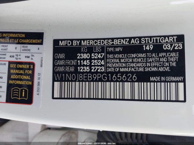Aukcja sprzedaży 2023 Mercedes-benz Glc 300 4matic Coupe, vin: W1N0J8EB9PG165626, numer aukcji: 44752681