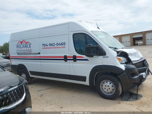 Продажа на аукционе авто 2023 Ram Promaster 2500 High Roof 159 Wb, vin: 3C6LRVDG2PE590024, номер лота: 44752897