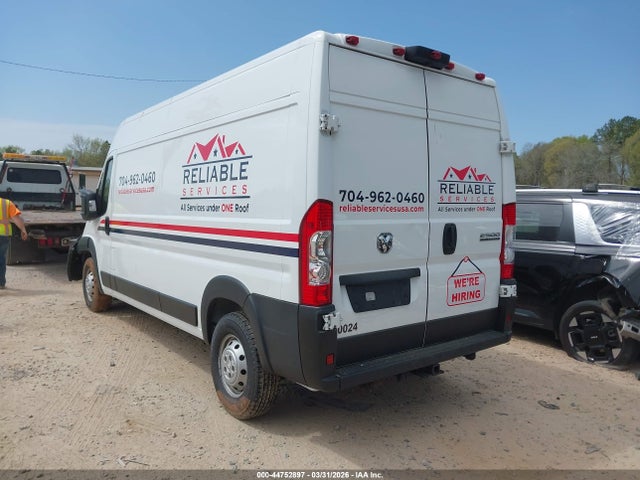 Продажа на аукционе авто 2023 Ram Promaster 2500 High Roof 159 Wb, vin: 3C6LRVDG2PE590024, номер лота: 44752897
