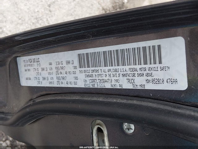 2019 Ram 1500 Classic Slt  4x4 5'7 Box მანქანა იყიდება აუქციონზე, vin: 1C6RR7LT2KS644710, აუქციონის ნომერი: 44752977