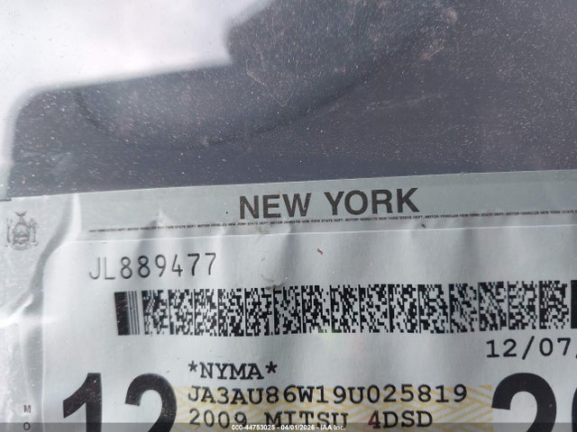 Продаж на аукціоні авто 2009 Mitsubishi Lancer Gts, vin: JA3AU86W19U025819, номер лоту: 44753025