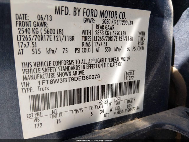2013 FORD F-350 1FT8W3BT9DEB80078 Photo 8