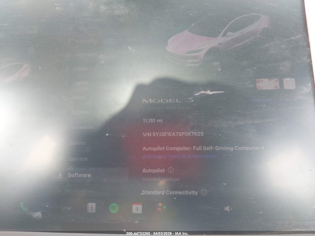 Продажа на аукционе авто 2025 Tesla Model 3, vin: 5YJ3E1EA7SF067625, номер лота: 44753265