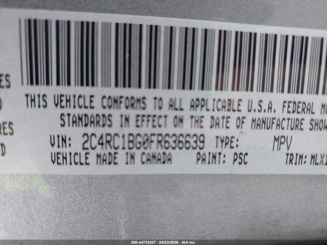 2015 CHRYSLER TOWN & COUNTRY 2C4RC1BG0FR636639 Photo 8