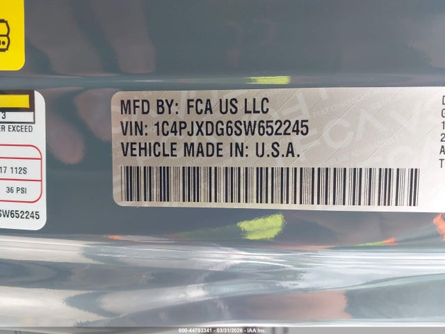 2025 JEEP WRANGLER 1C4PJXDG6SW652245 Photo 8