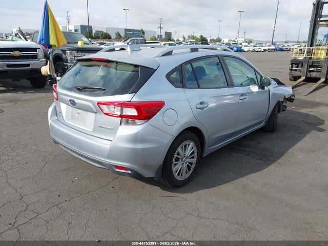 2018 Subaru Impreza 2.0i Premium მანქანა იყიდება აუქციონზე, vin: 4S3GTAD61J3749044, აუქციონის ნომერი: 44753391