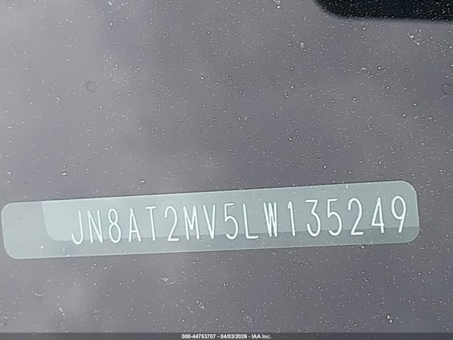 Продаж на аукціоні авто 2020 Nissan Rogue Sv Intelligent Awd, vin: JN8AT2MV5LW135249, номер лоту: 44753707
