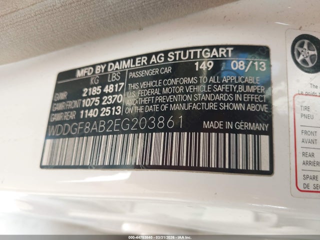 Aukcja sprzedaży 2014 Mercedes-benz C 300 Sport 4matic, vin: WDDGF8AB2EG203861, numer aukcji: 44753840