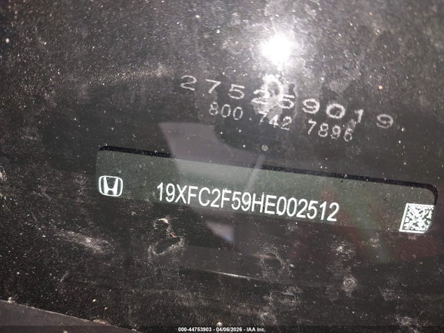 Aukcja sprzedaży 2017 Honda Civic Lx, vin: 19XFC2F59HE002512, numer aukcji: 44753903