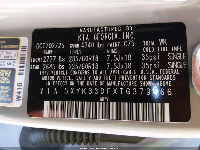 KIA Sportage Ex 2026 5XYK33DFXTG379166 Image 9