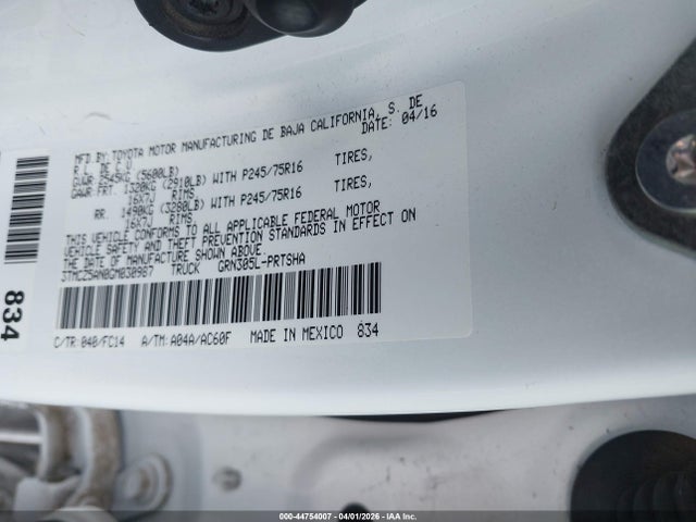 3TMCZ5AN0GM030987 Toyota Tacoma Sr5 V6
