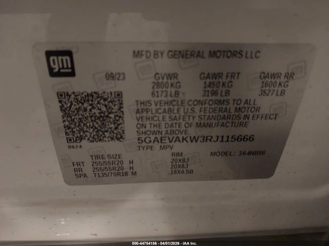 Продаж на аукціоні авто 2024 Buick Enclave Essence Awd, vin: 5GAEVAKW3RJ115666, номер лоту: 44754156