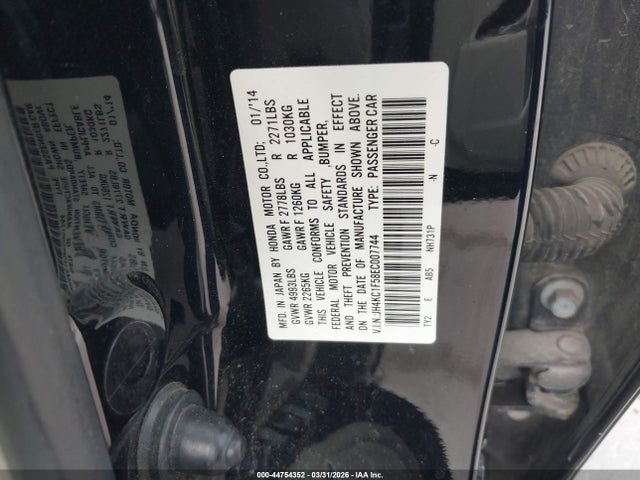 2014 Acura Rlx მანქანა იყიდება აუქციონზე, vin: JH4KC1F58EC007744, აუქციონის ნომერი: 44754352