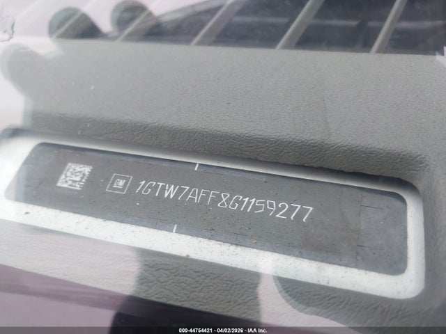 Продаж на аукціоні авто 2016 Gmc Savana 2500 1wt, vin: 1GTW7AFF8G1159277, номер лоту: 44754421