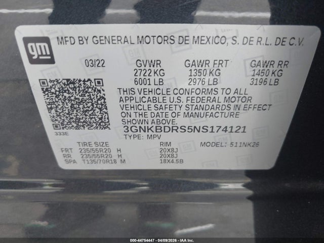 Chevrolet Blazer Fwd 3lt 2022 3GNKBDRS5NS174121 Image 9