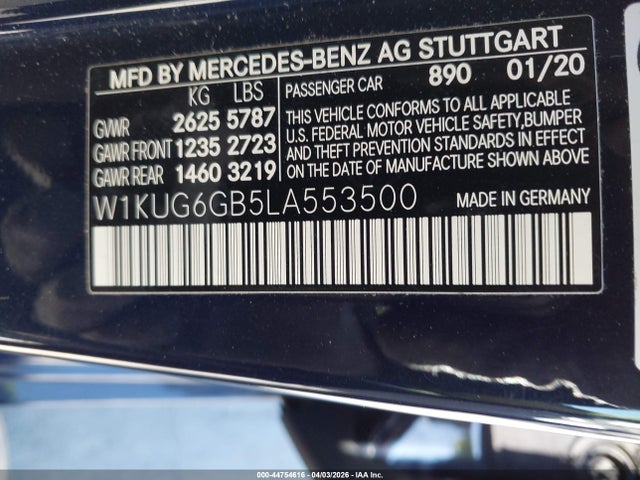 2020 MERCEDES-BENZ S 450 W1KUG6GB5LA553500 Photo 8