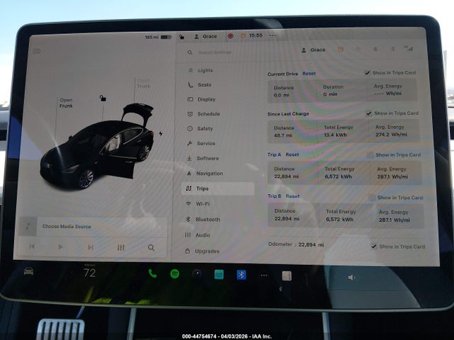 44754674 :رقم المزاد ، 5YJ3E1EB2JF078698 vin ، 2018 Tesla Model 3 Long Range/performance مزاد بيع