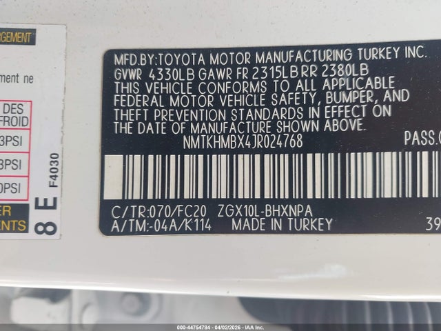 Toyota C-HR XLE 2018 NMTKHMBX4JR024768 Image 9