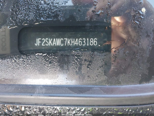 44754802 :رقم المزاد ، JF2SKAWC7KH463186 vin ، 2019 Subaru Forester Touring مزاد بيع