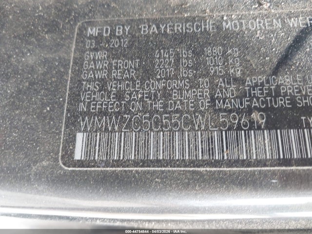 2012 MINI COOPER S COUNTRYMAN WMWZC5C55CWL59619 Photo 8