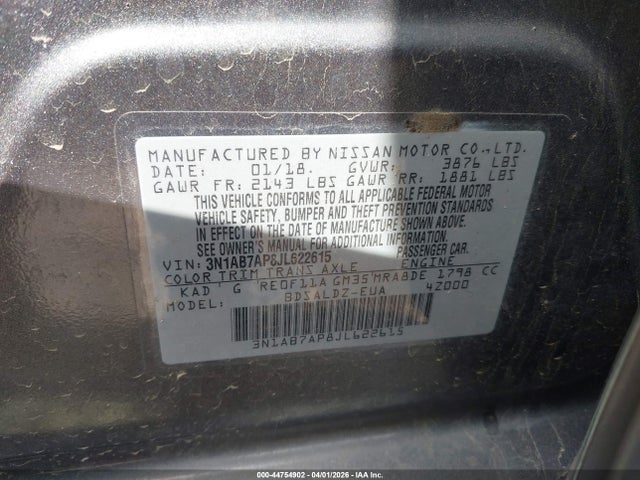 2018 NISSAN SENTRA 3N1AB7AP8JL622615 Photo 8